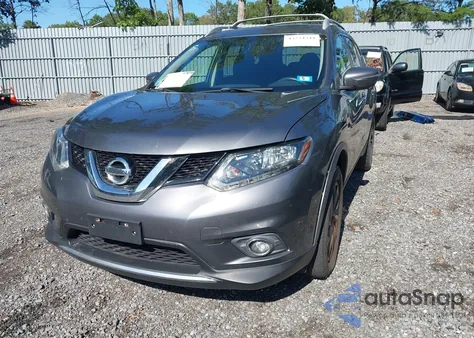 2015 Nissan Rogue Sl из США, поврежденный, VIN 5N1AT2MV7FC844018